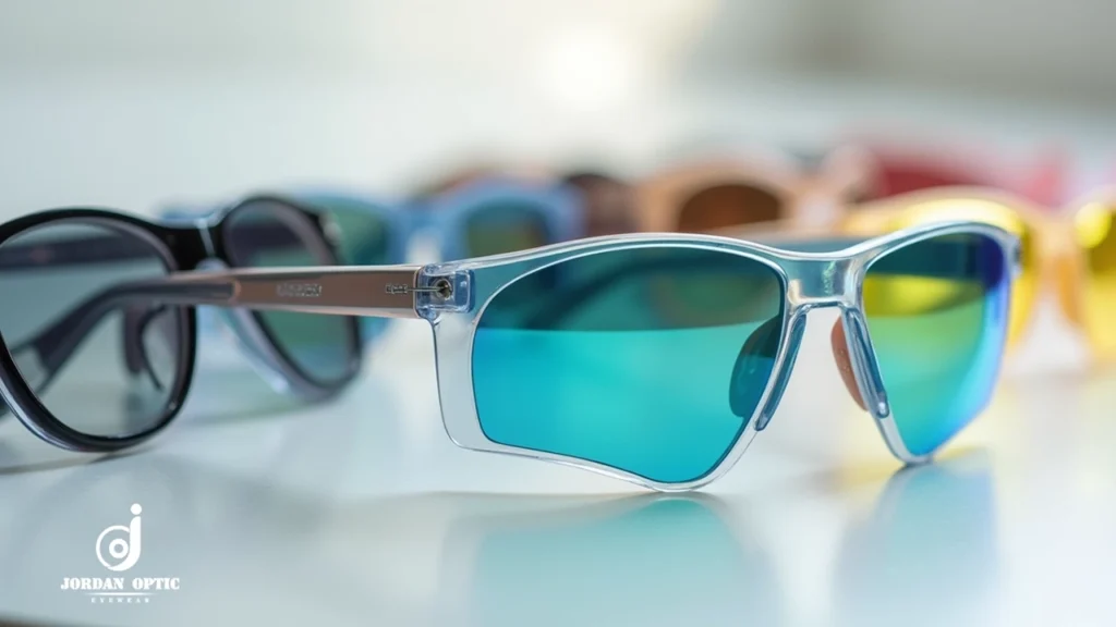 sunglasses with blue lenses